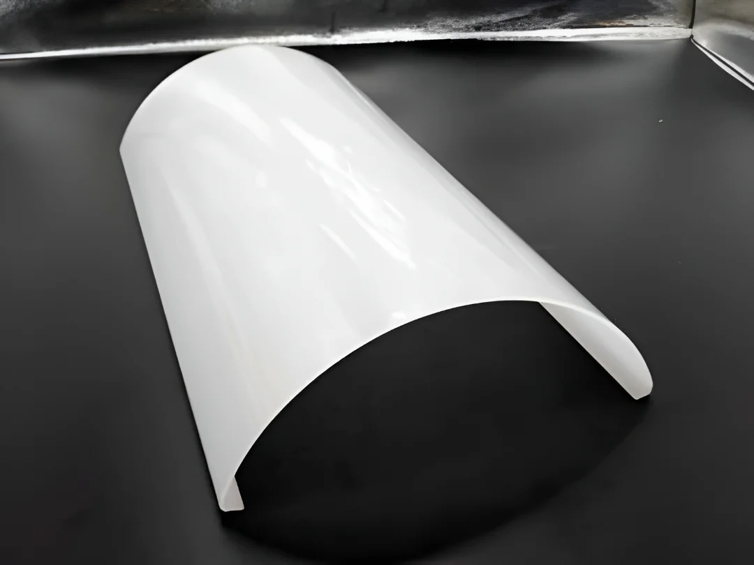 large curved plastic profile