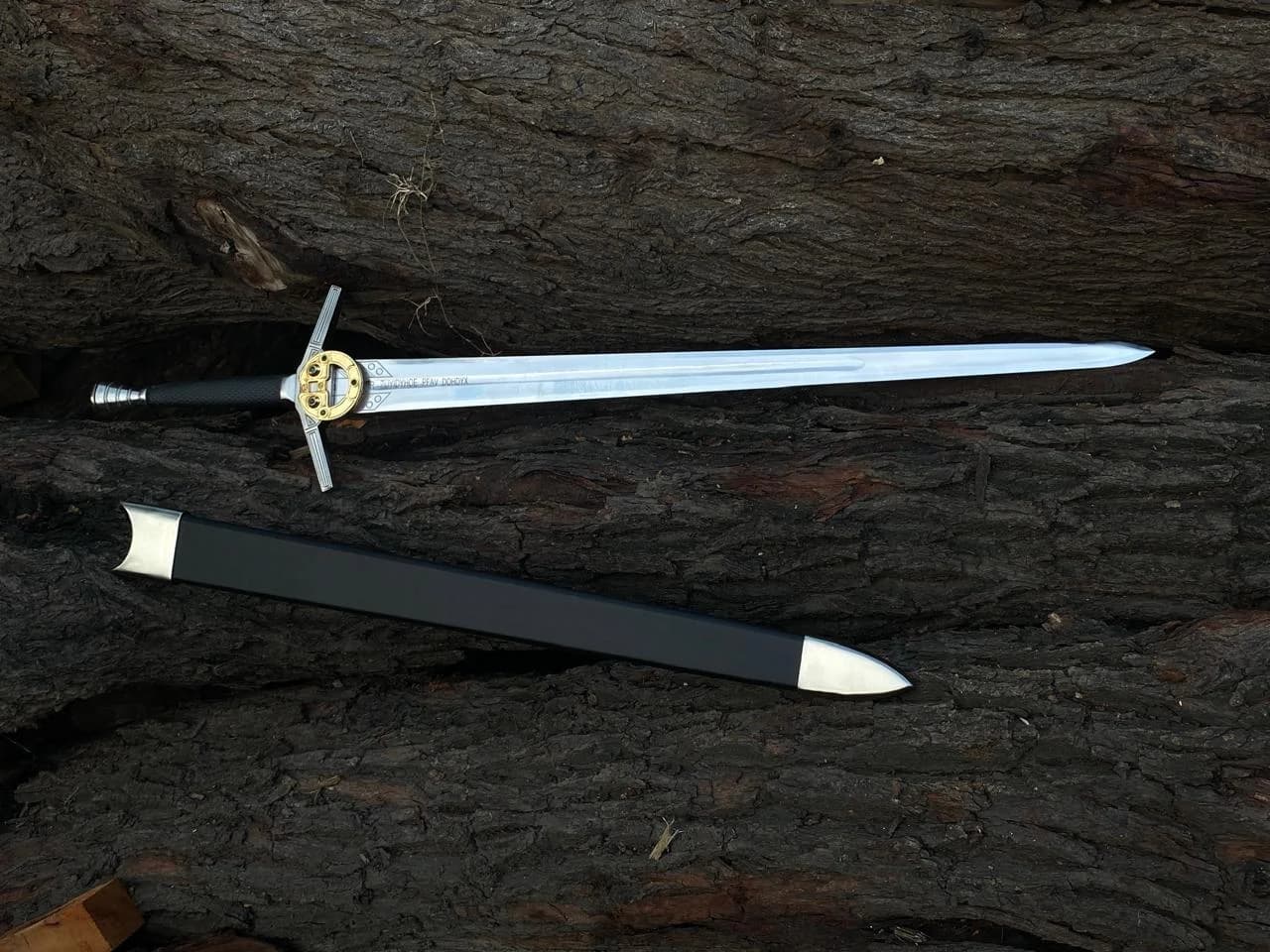 Long sword with black sheath