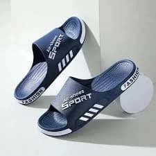 Men's PVC Flip Flops with Non-Slip Sole and Wide Strap – Open-Toe Beach Sandals