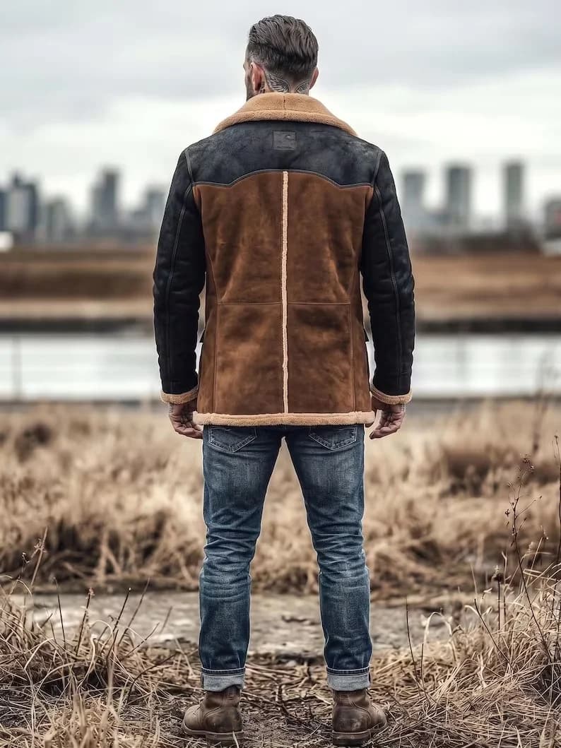 Men’s shearling-style jacket