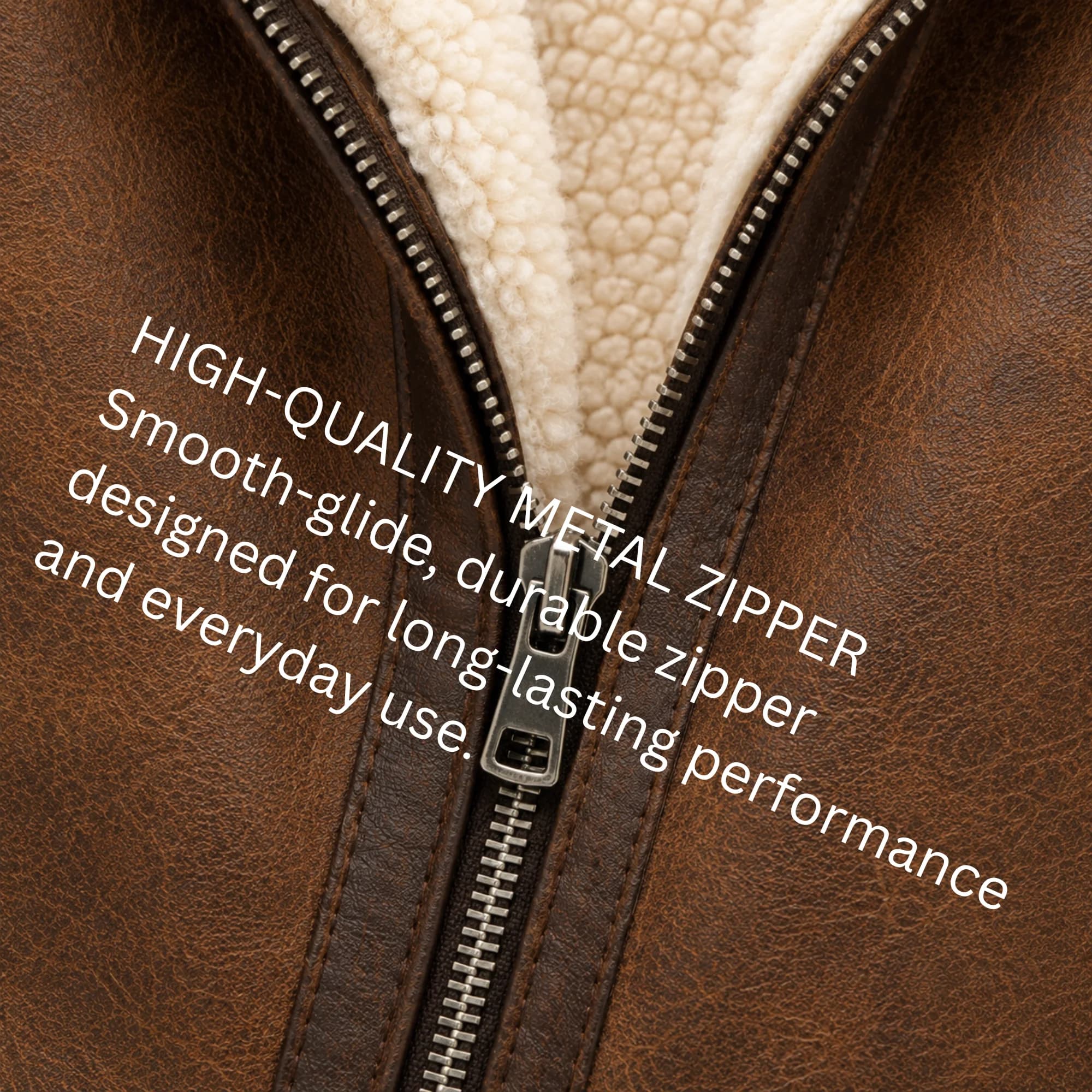 Metal zipper