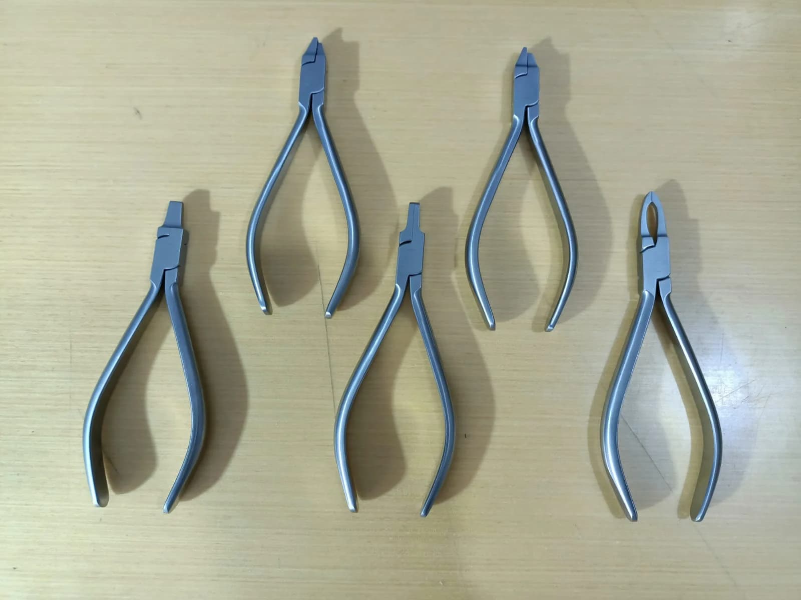 Orthodontic plier set