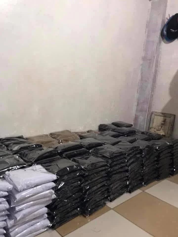 Packaged T-shirts