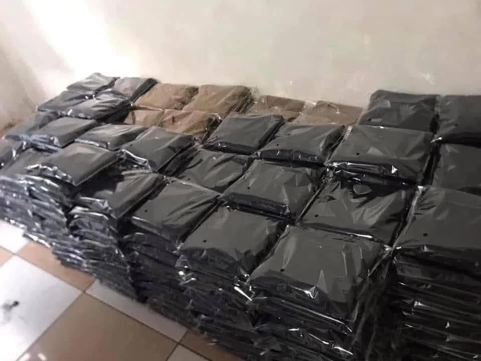 Packaged T-shirts
