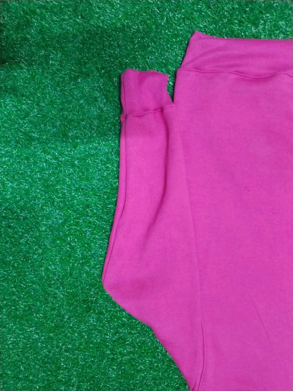 Pink hoodie sleeve and hem