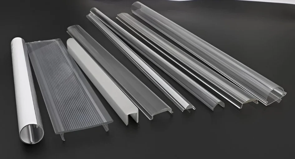 plastic profiles with different shapes