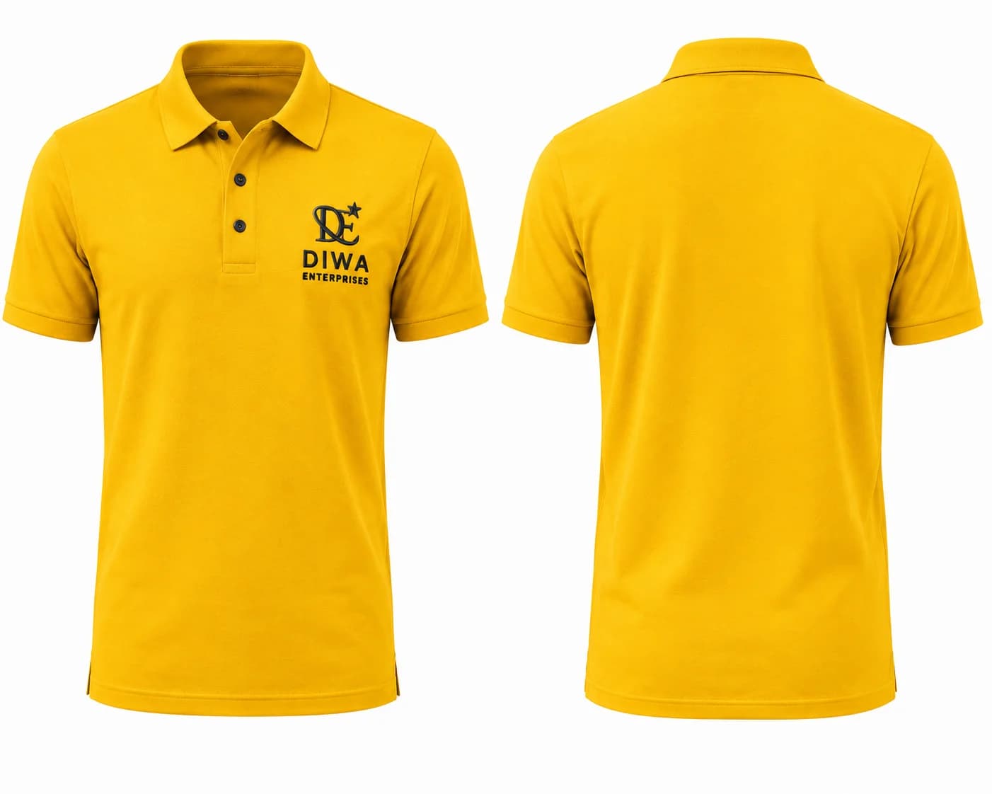 Polo shirt with DIWA Enterprises branding
