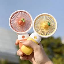 Portable Handheld Mini Cooling Fan, USB Rechargeable, Fruit Design, Multiple Colors