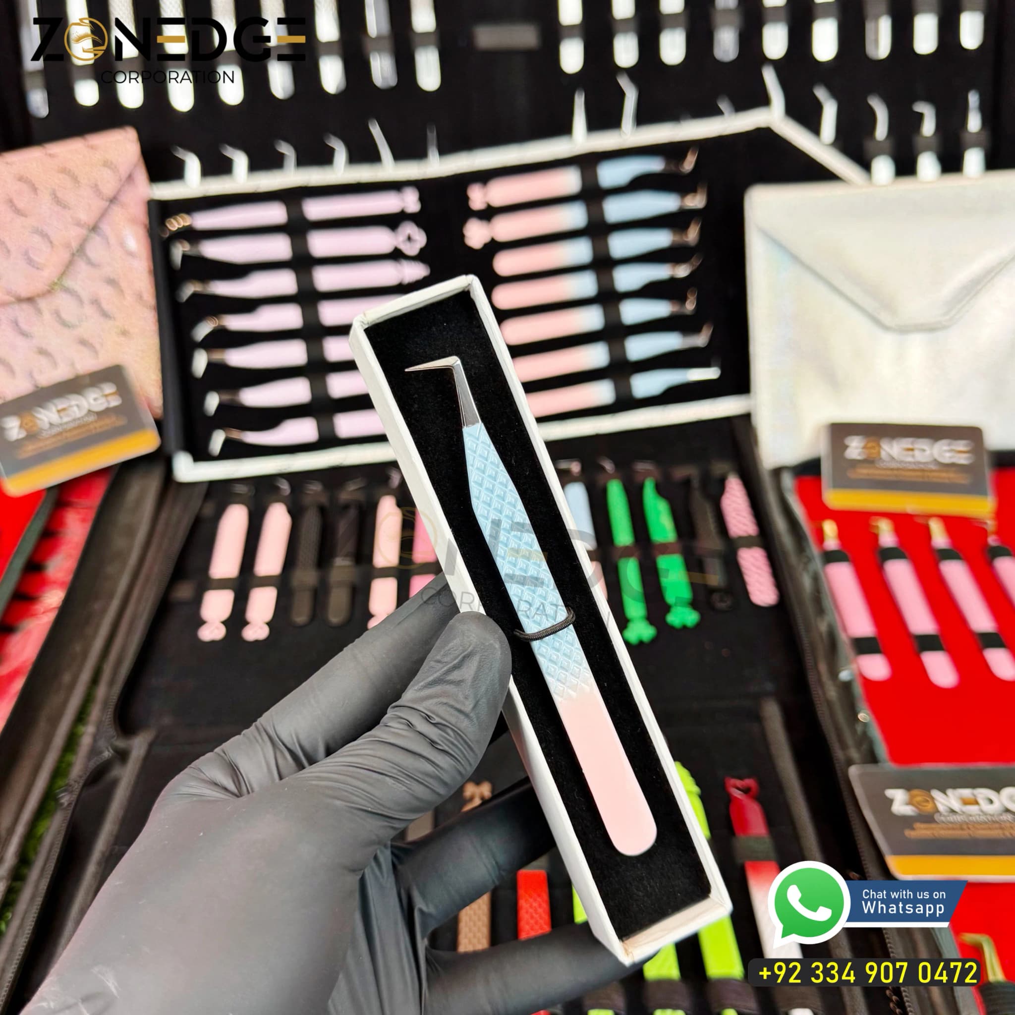 Precision Stainless Steel Eyelash Extension Tweezer