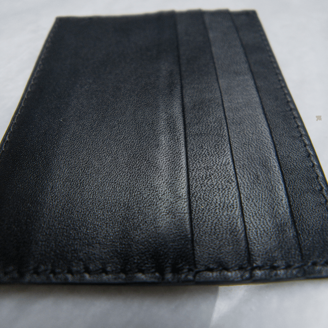 Premium Black Leather Card Holder