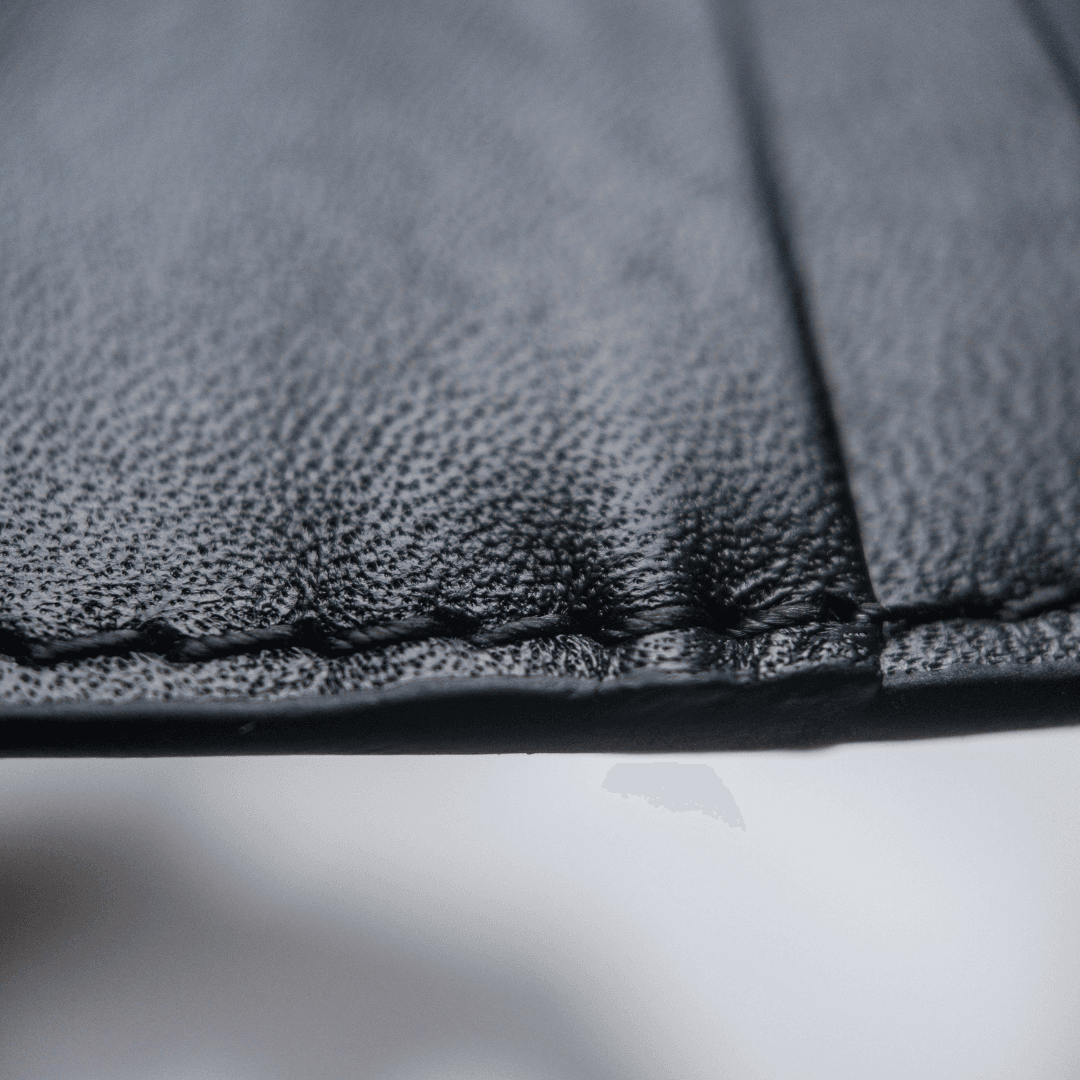 Premium Black Leather Card Holder