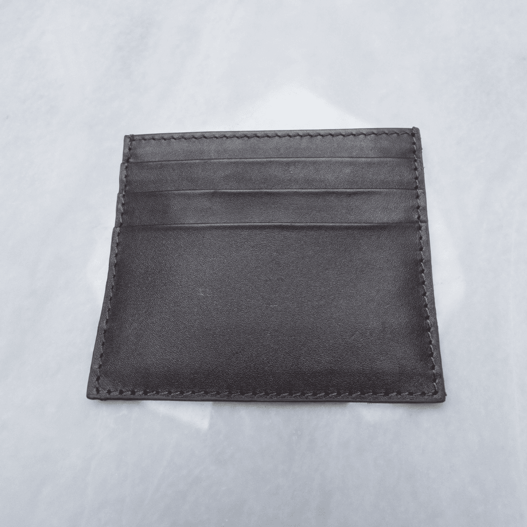 Premium Black Leather Card Holder