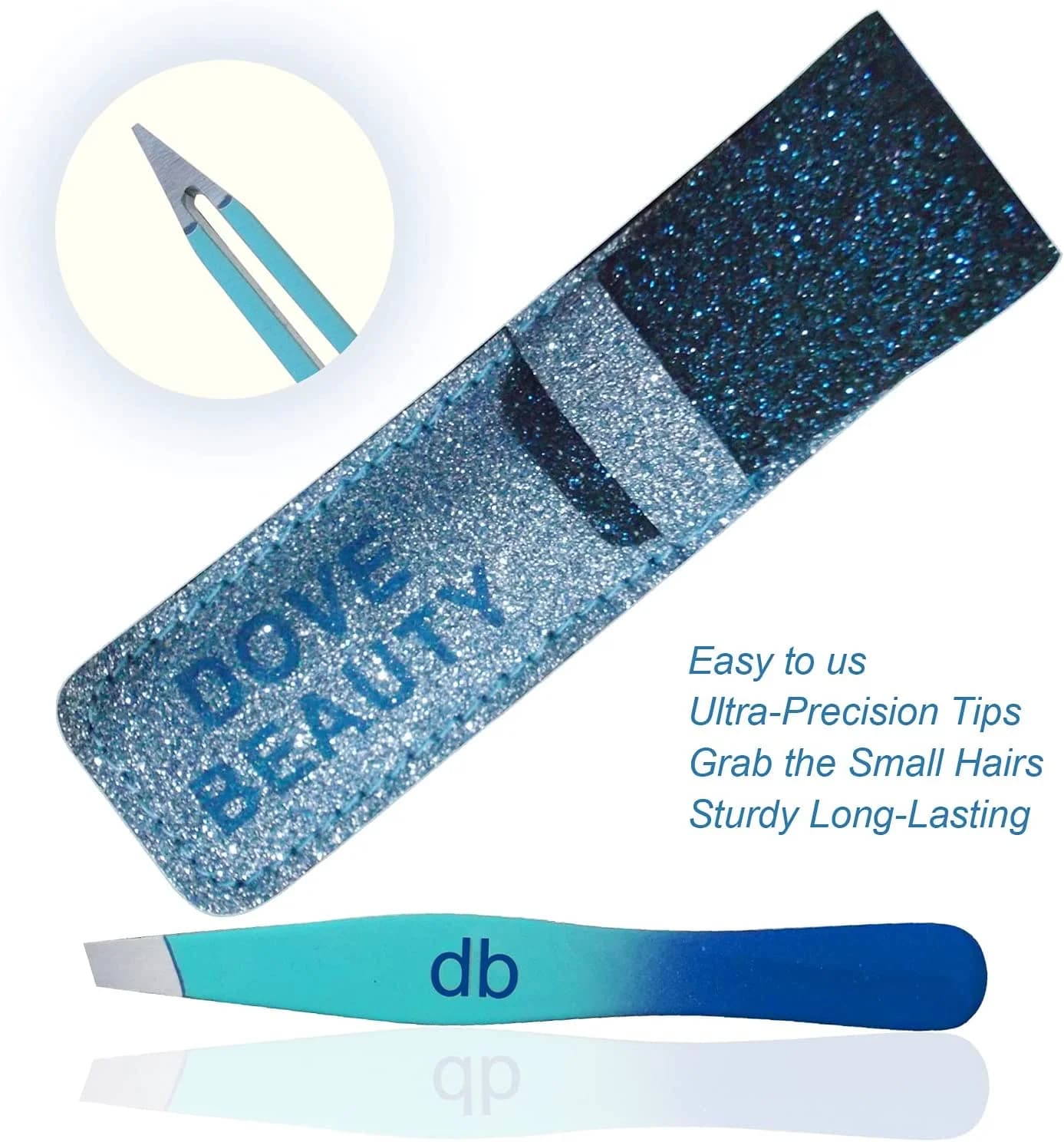 Professional Eyebrow Tweezers with Sharp Slant Tip