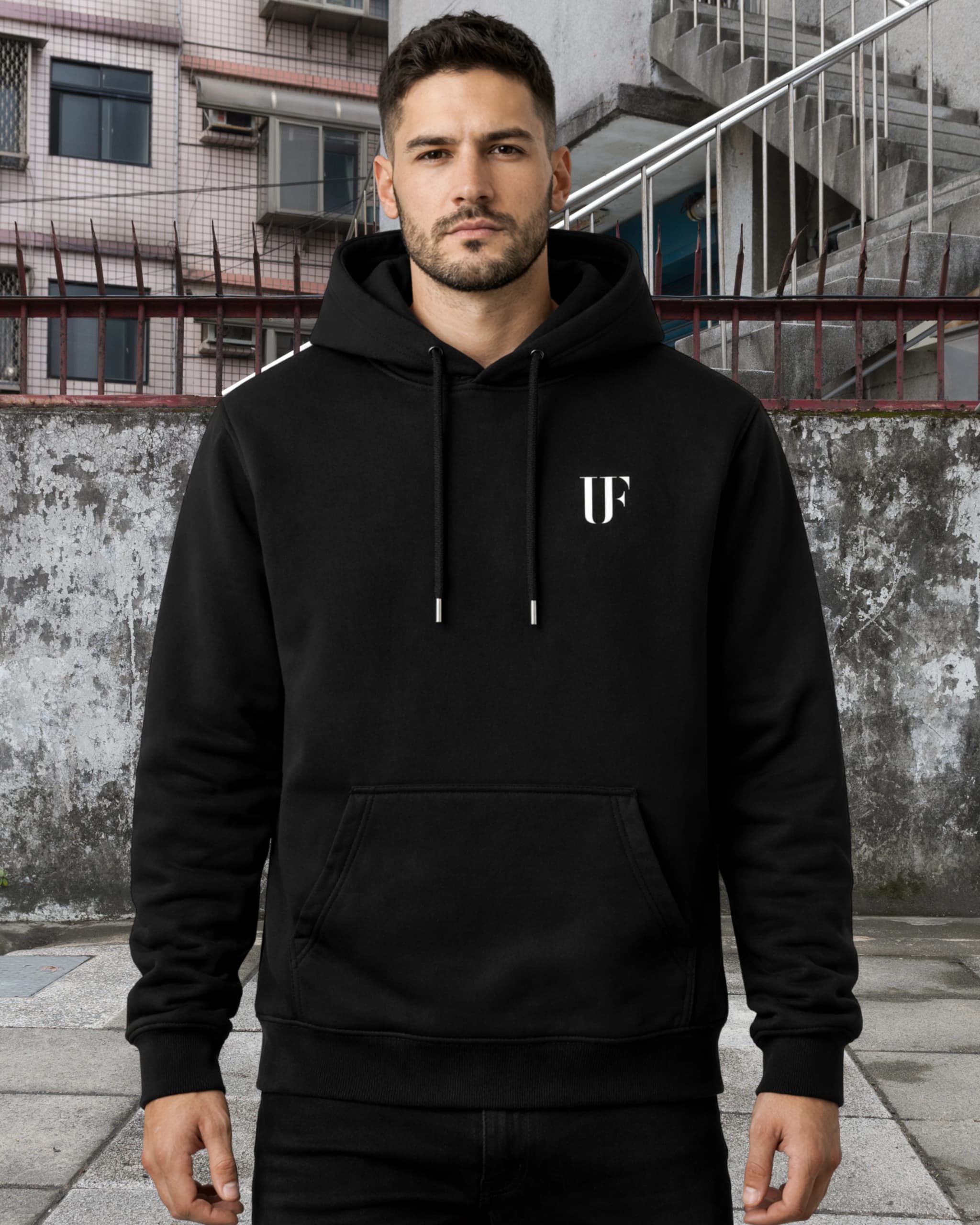 Pullover hoodie with UF chest mark