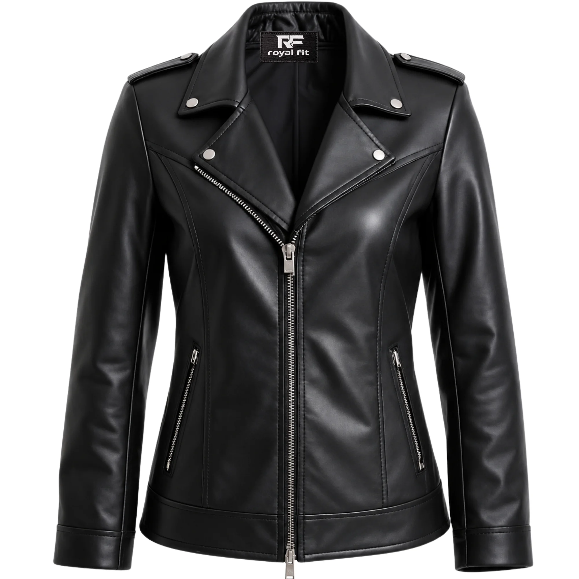 Royal Fit black biker jacket