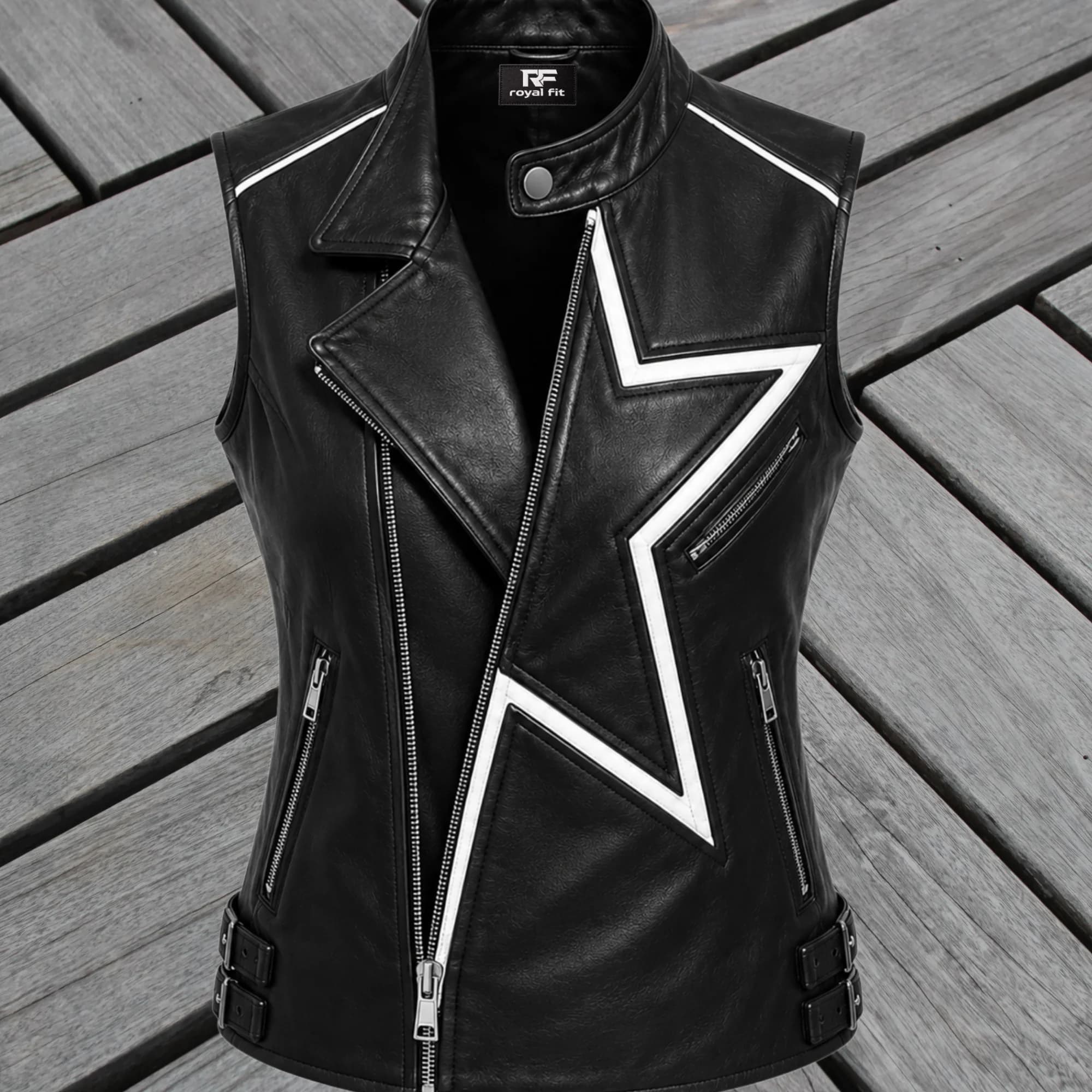Royal Fit women’s leather vest