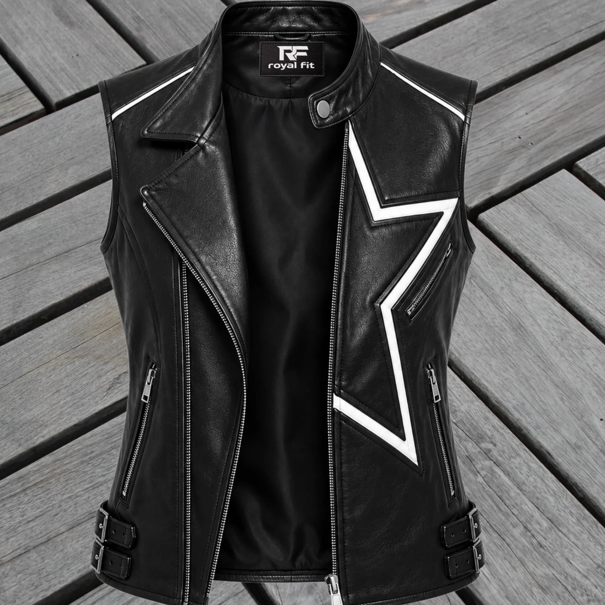 Royal Fit women’s leather vest