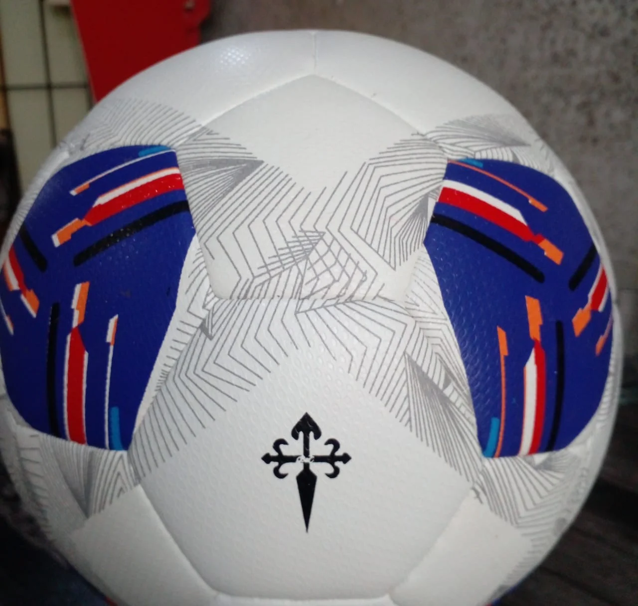 Pro Match Ball – Size 5 Football, Classic White & Black Textured Design