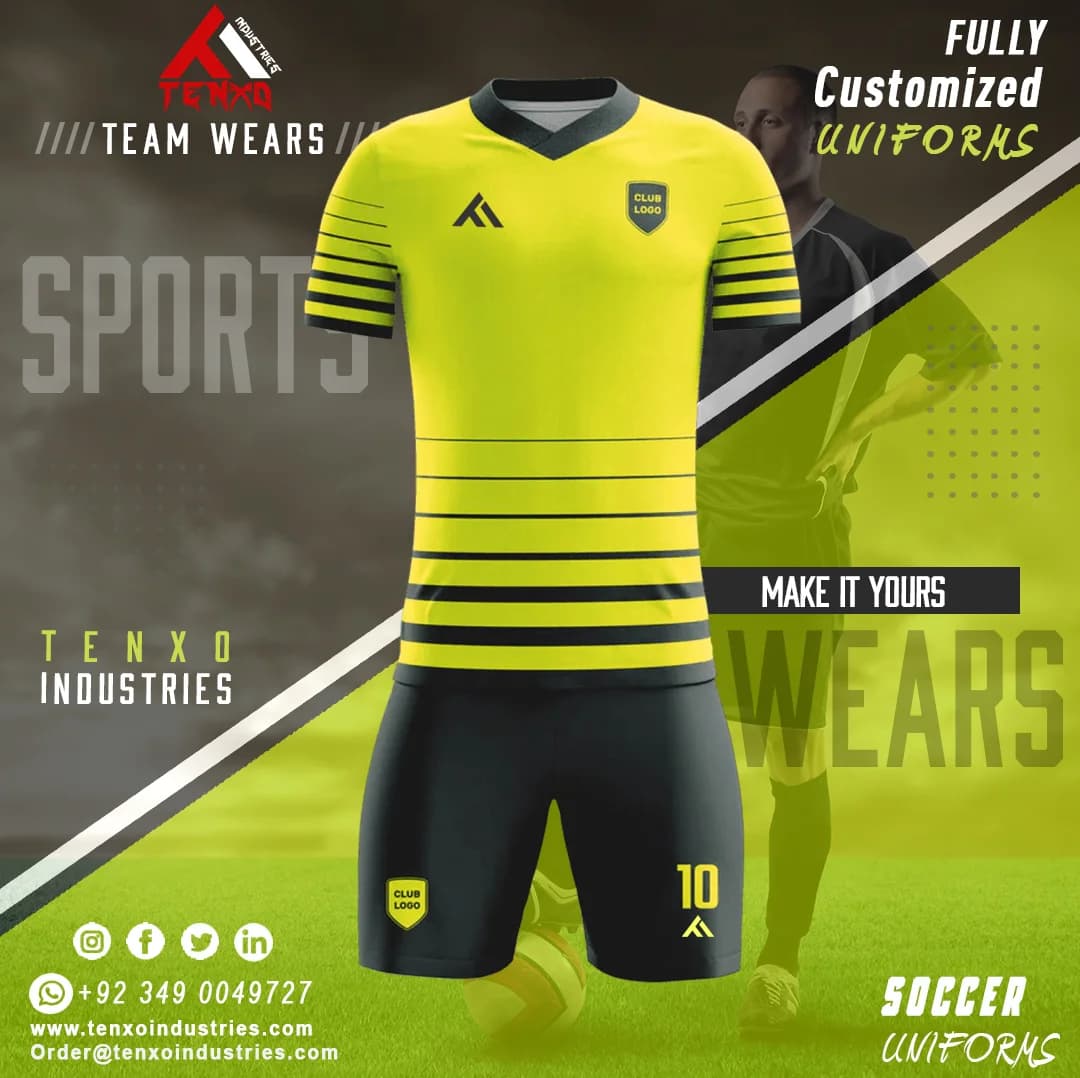 Soccer uniform set