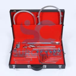 Surgicost Spinal Fixation Instrument Set – Rods, Clamps, Hooks & Hand Tools in Hard Carry Case