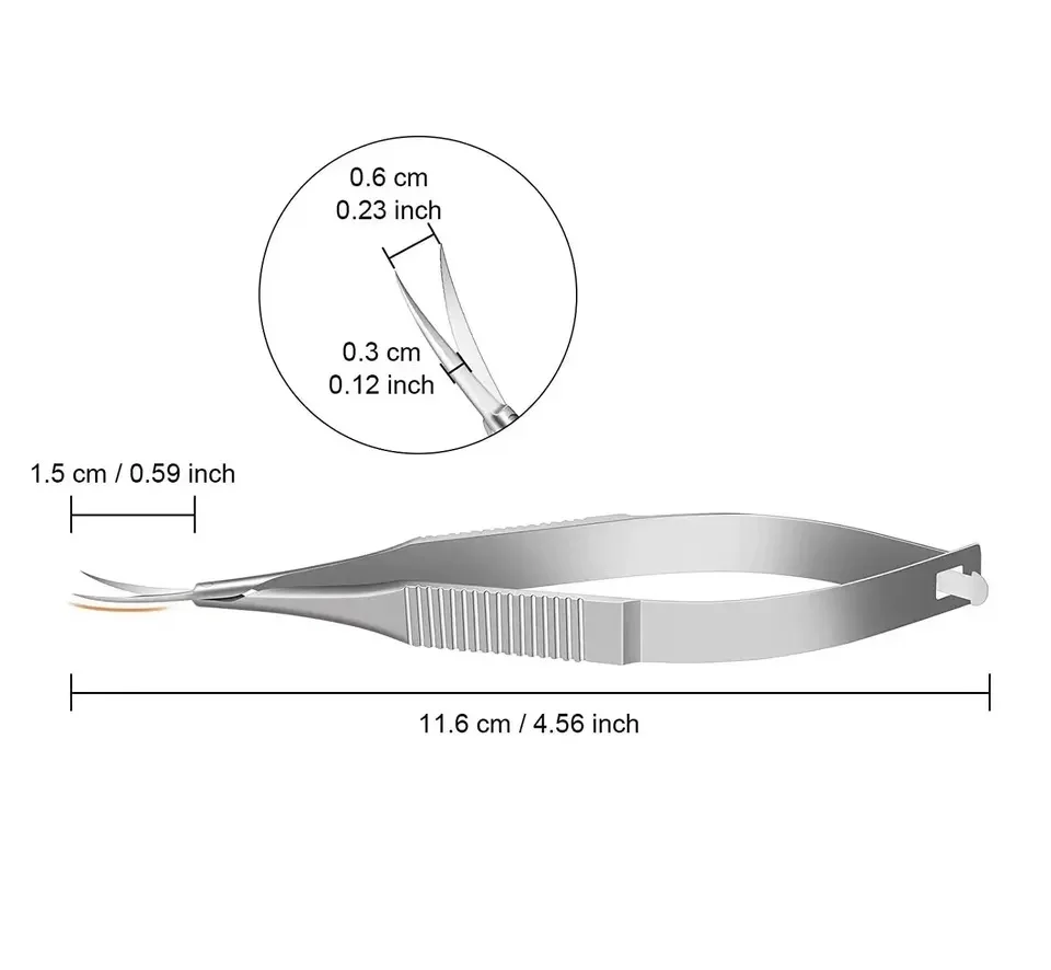 Spring Scissors for Eyebrow and Nail Grooming