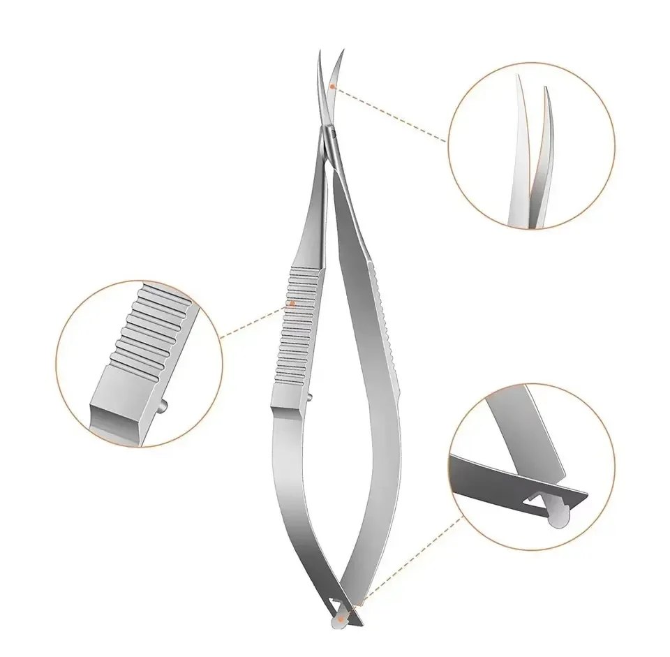 Spring Scissors for Eyebrow and Nail Grooming