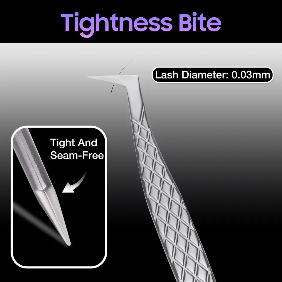 Stainless Steel Eyelash Tweezers