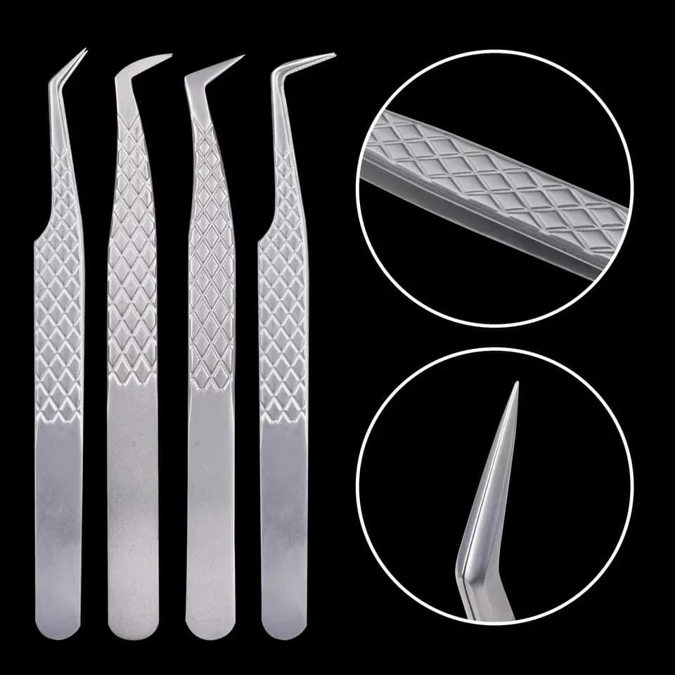 Stainless Steel Eyelash Tweezers