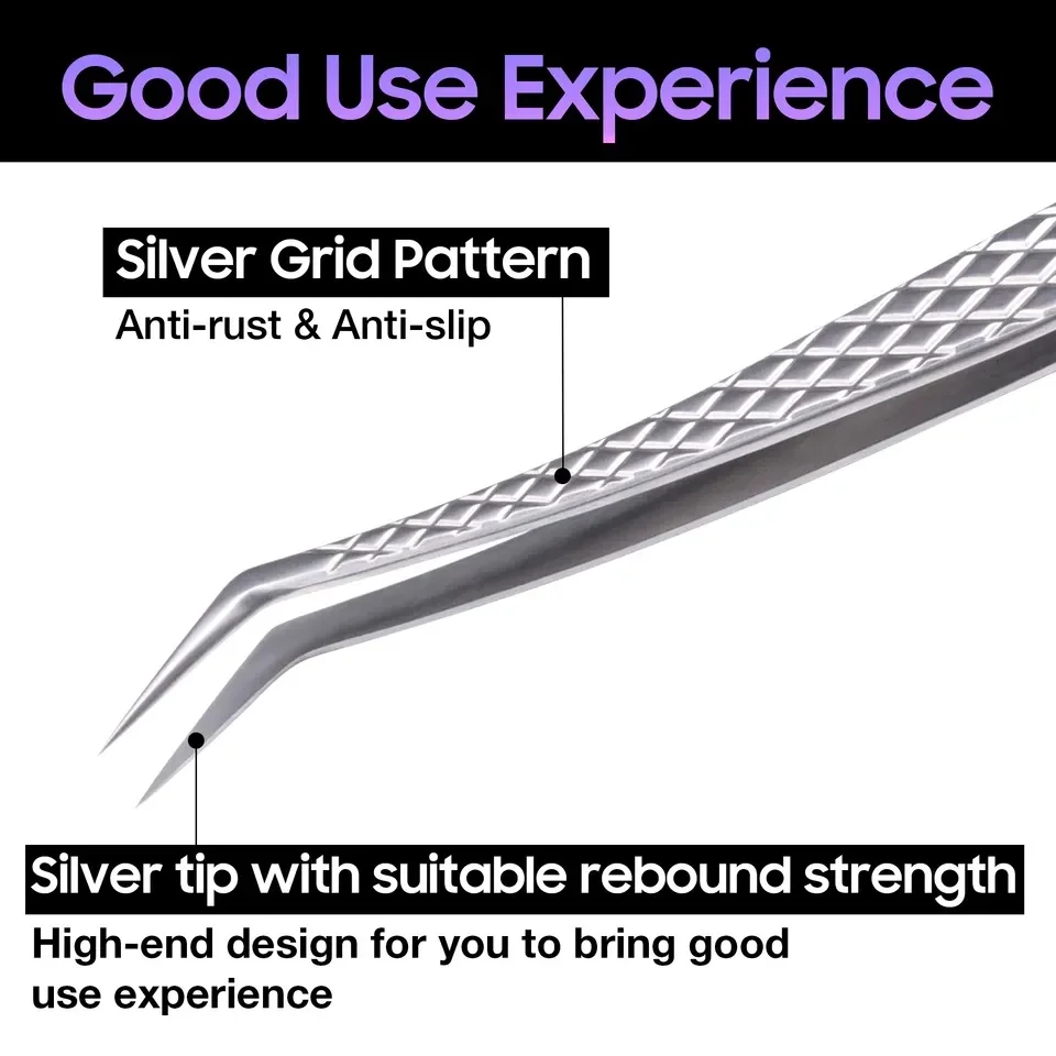 Stainless Steel Eyelash Tweezers