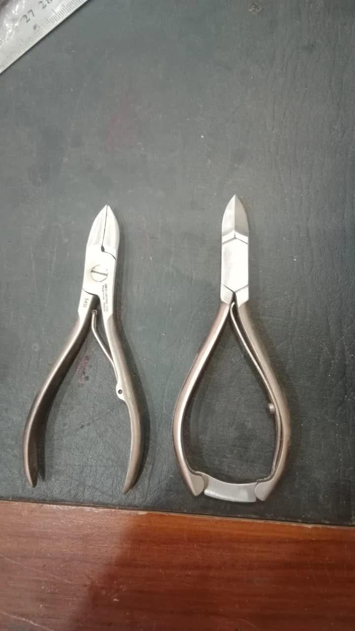 Stainless Steel Nail Cutter & Cuticle Nipper Set - 2 Pcs