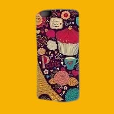 phone case with Paris-themed illustrations