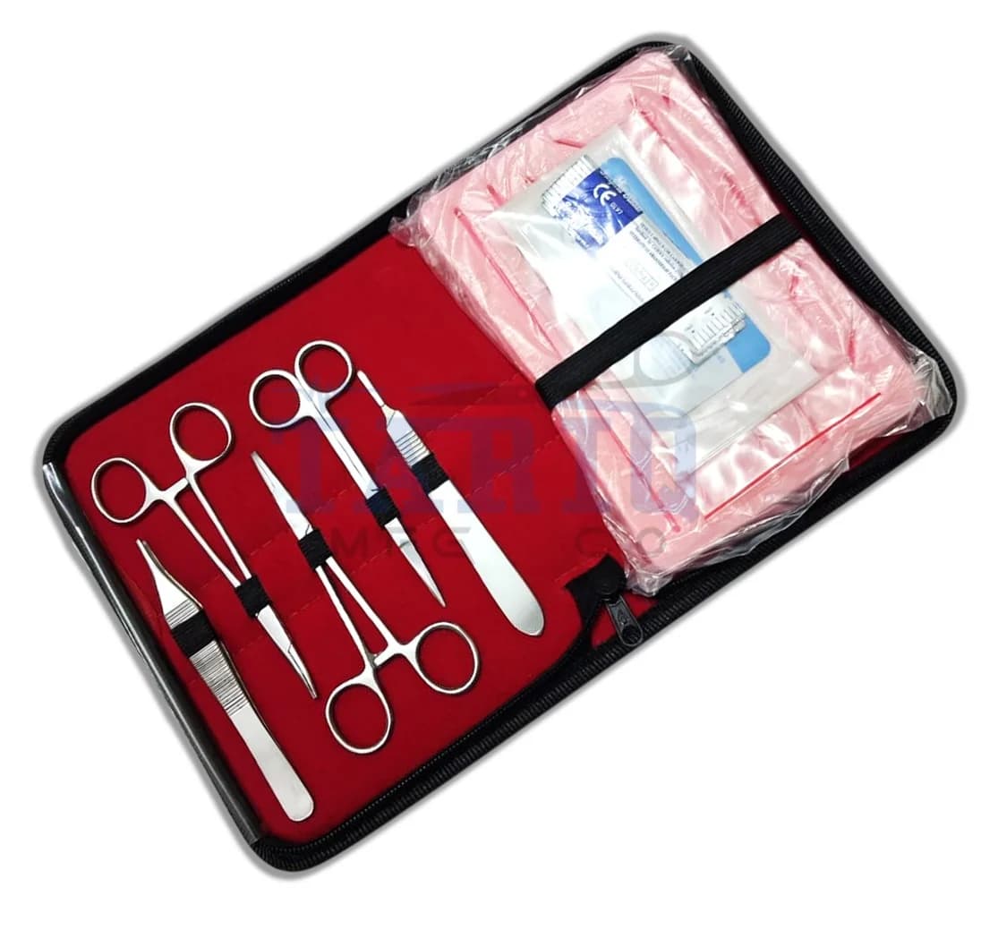 Suture Practice Kit with Silicone Skin and Suturing Tools for Medical Students