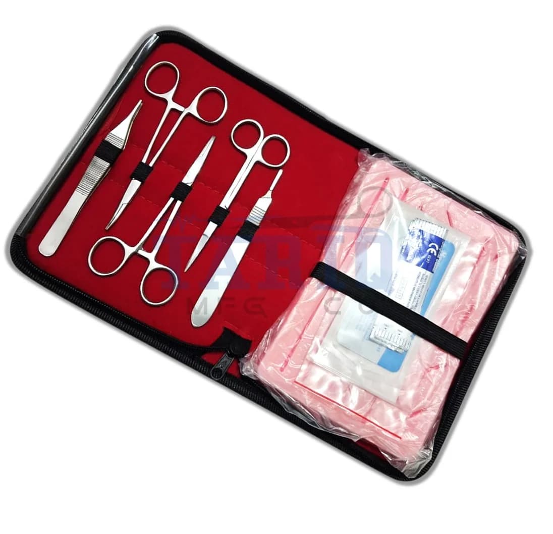 Suture Practice Kit with Silicone Skin and Suturing Tools for Medical Students