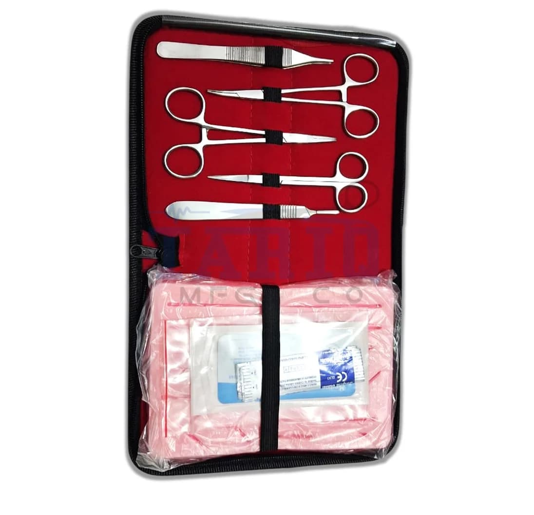 Suture Practice Kit with Silicone Skin and Suturing Tools for Medical Students