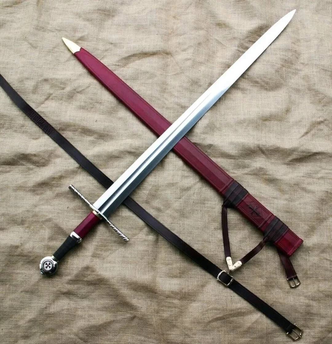 Sword with red sheath