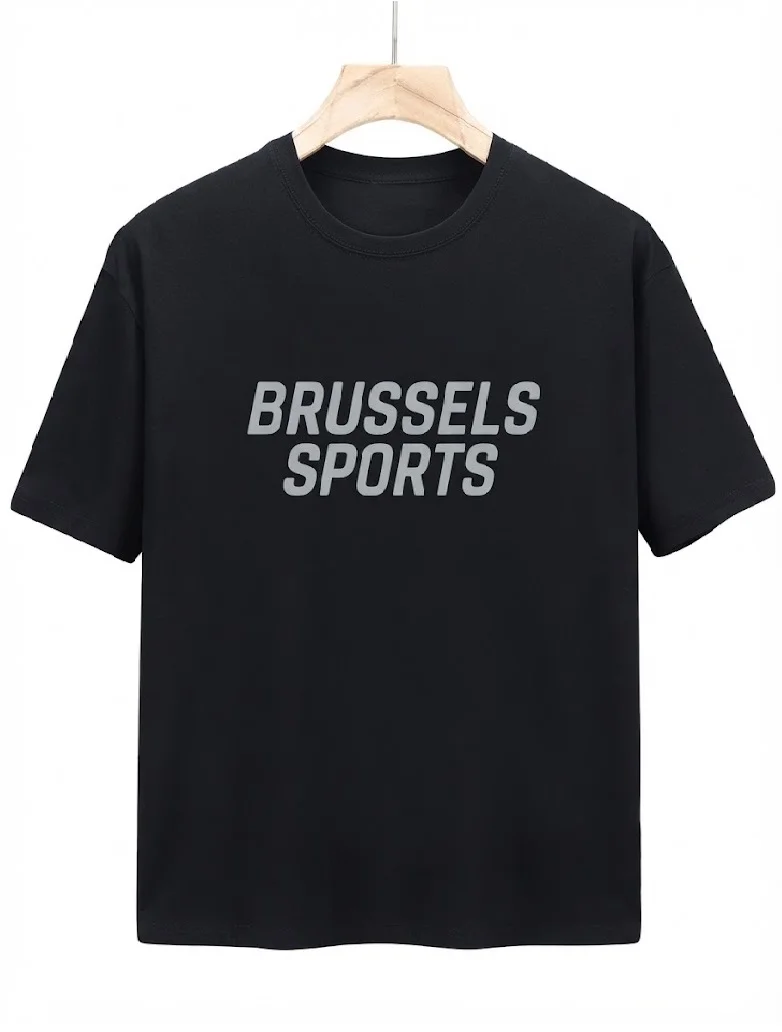 T-shirt with Brussels Sports text