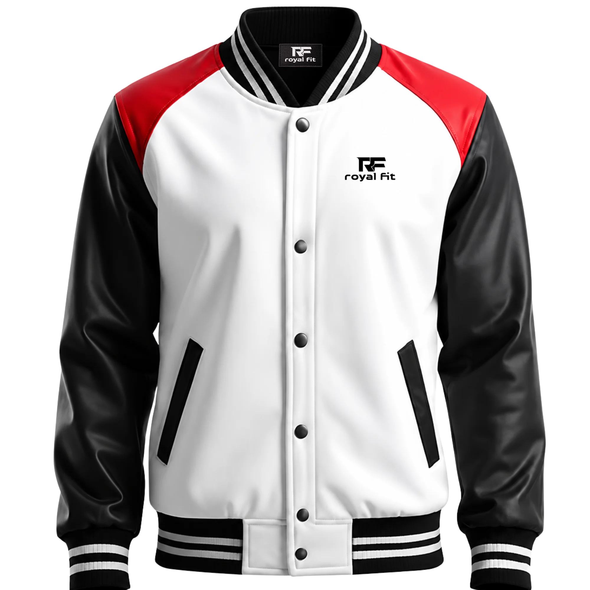 Varsity leather jacket