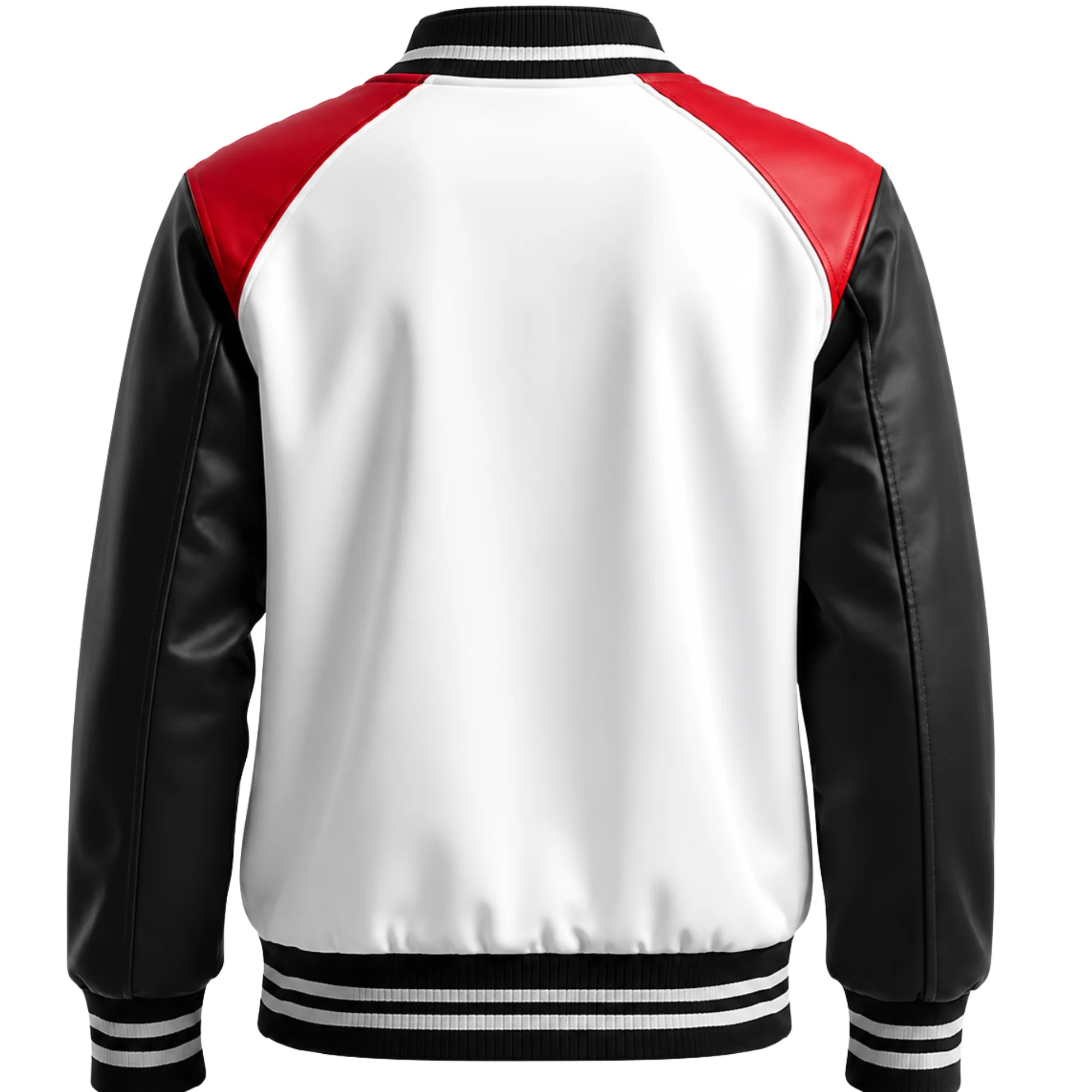Varsity leather jacket