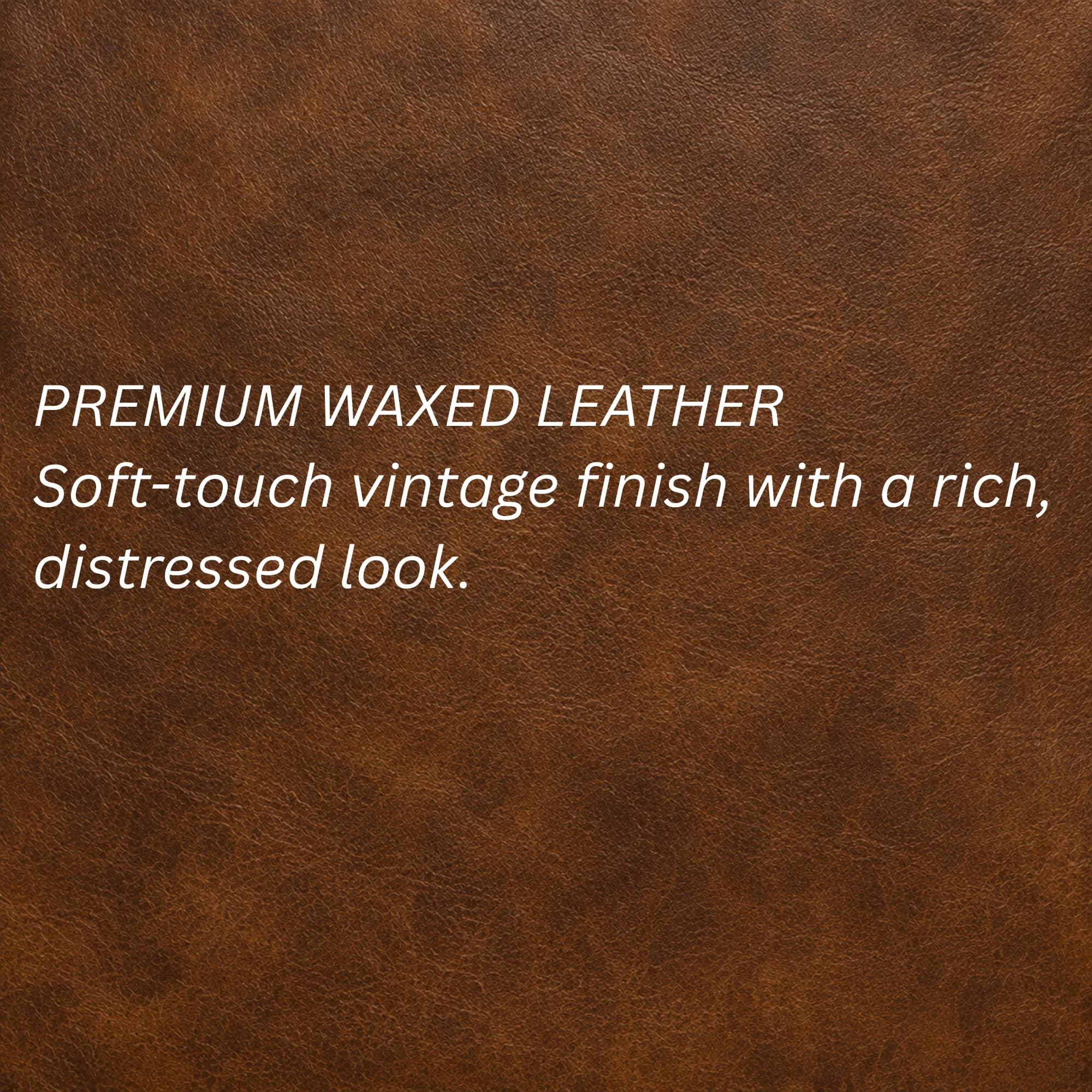 Waxed leather