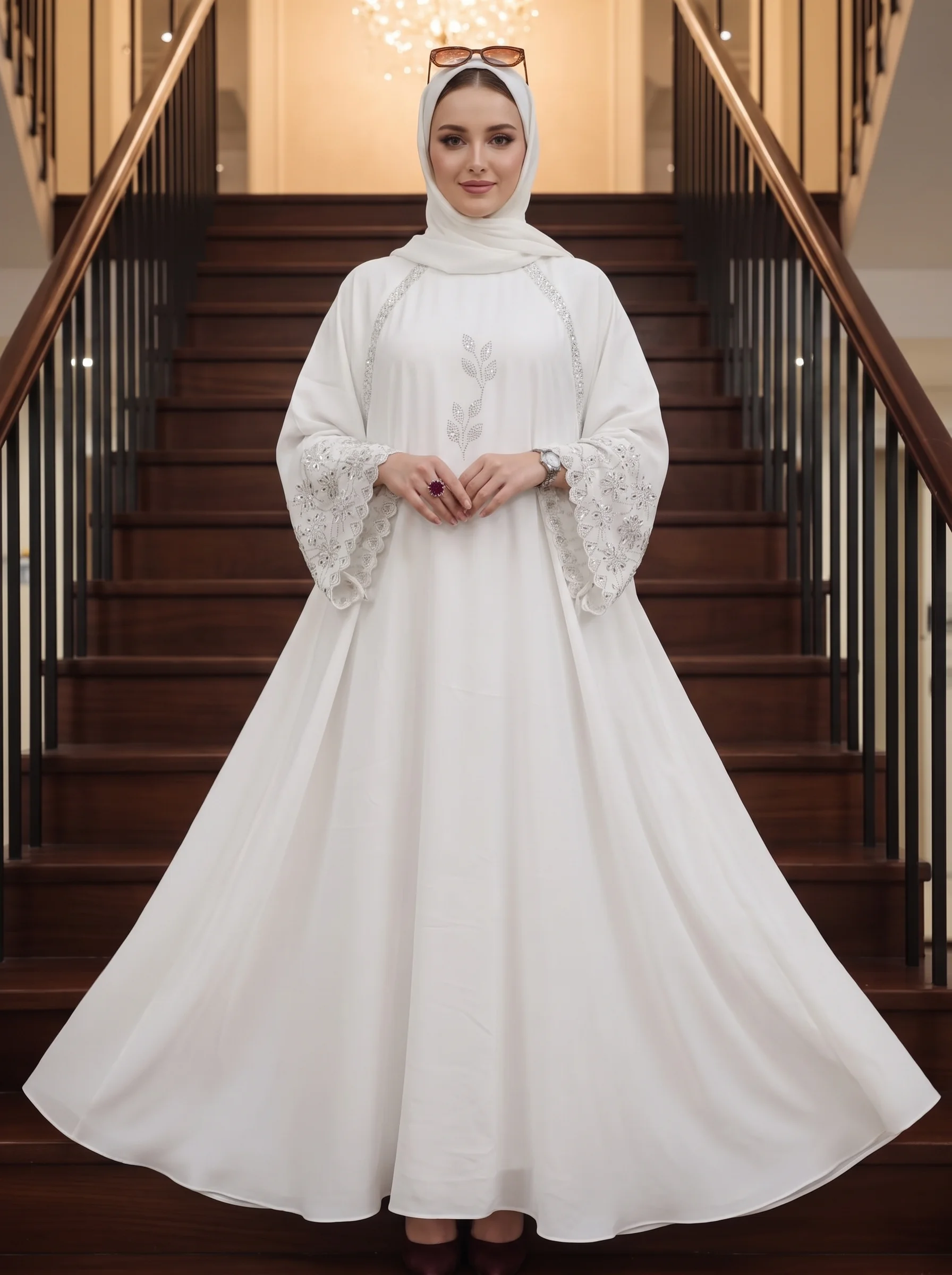 White abaya