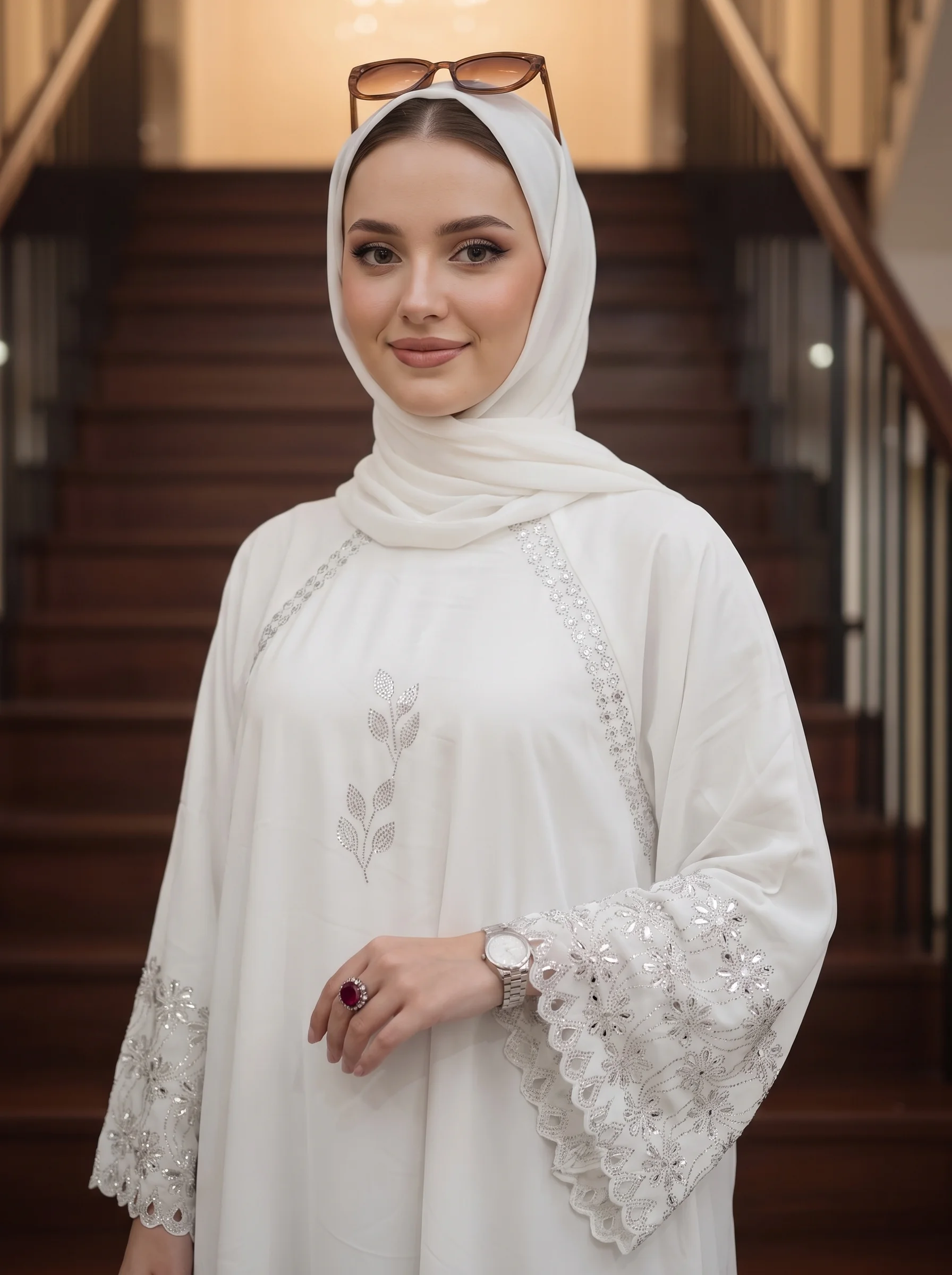 White abaya