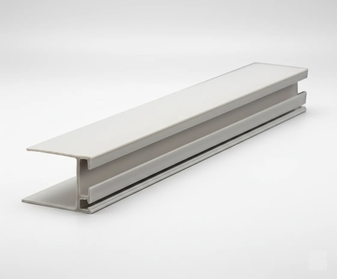 white H-profile ducting