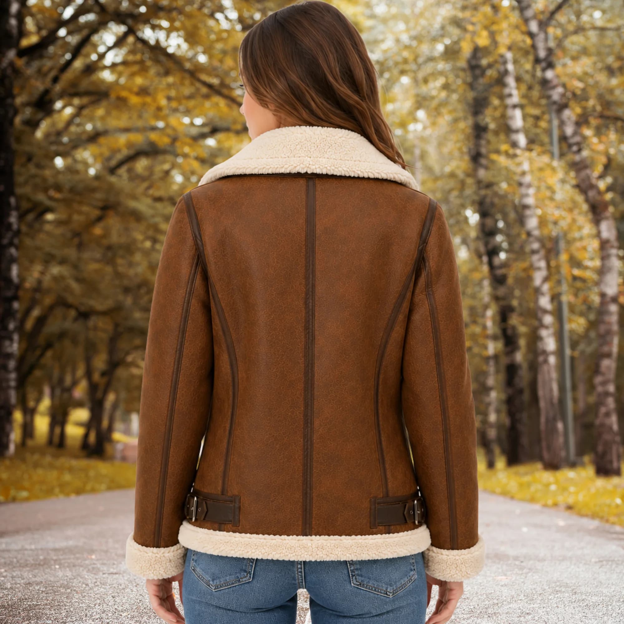 Women’s shearling jacket