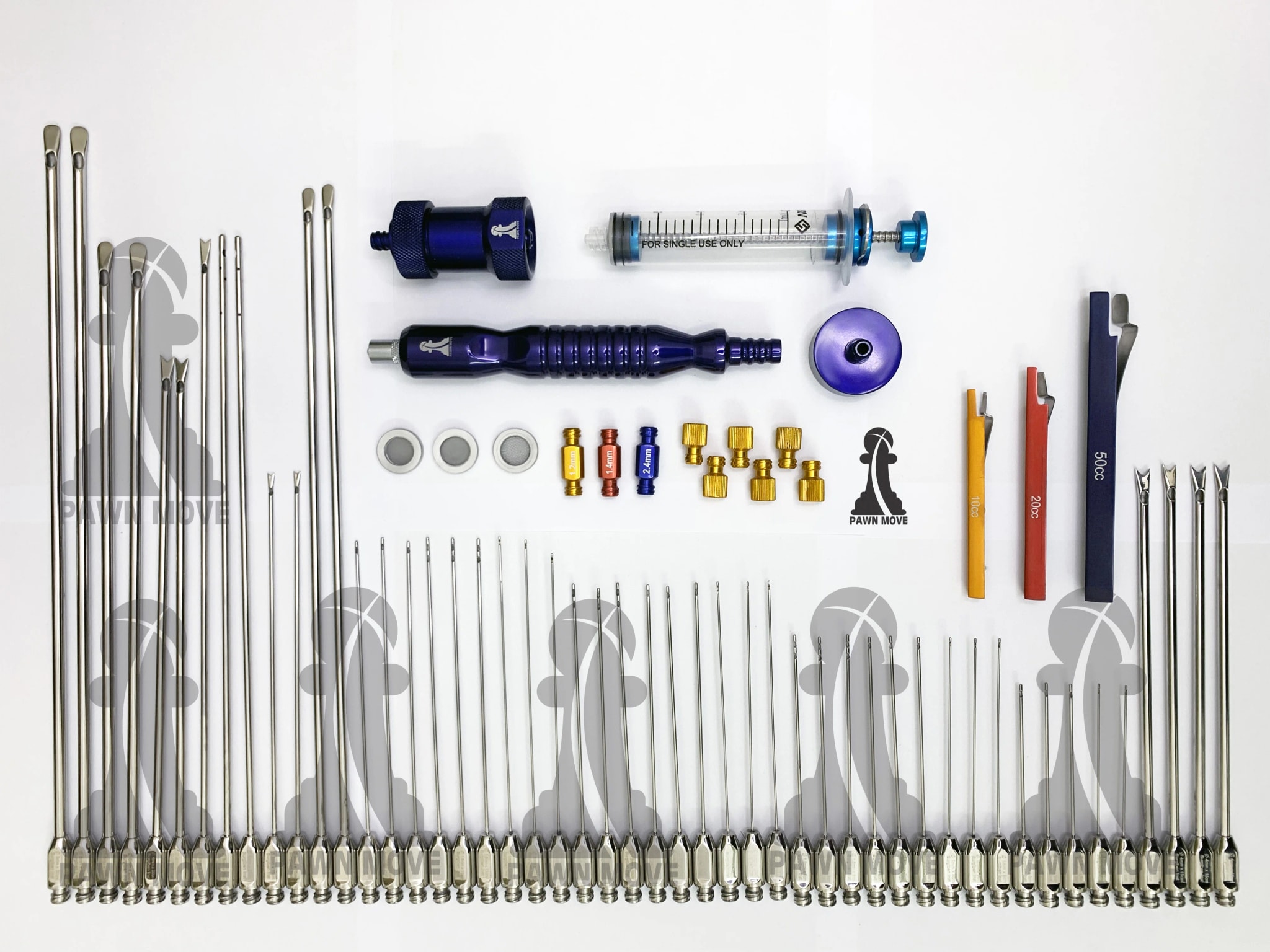 Liposuction Body Cannulas Set 68 Pieces Stainless Steel - image 1