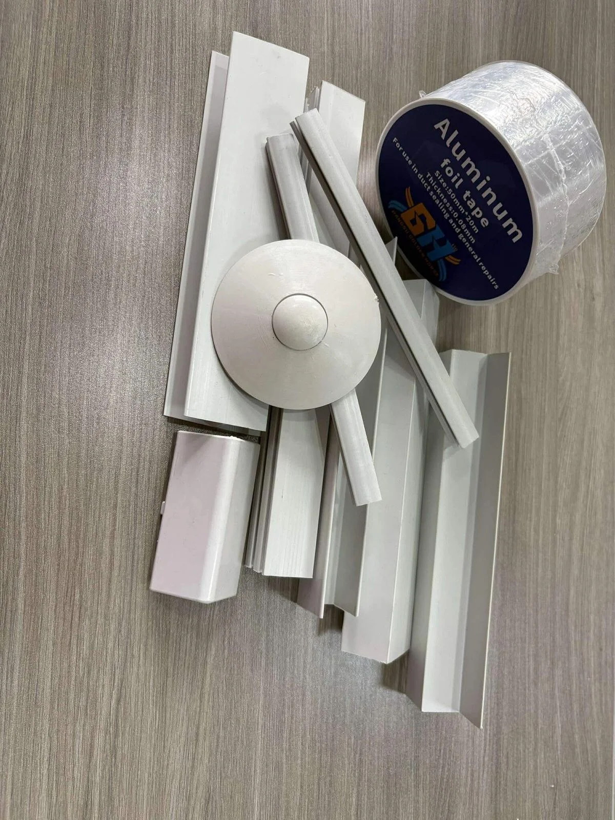 ducting accessories with aluminum tape