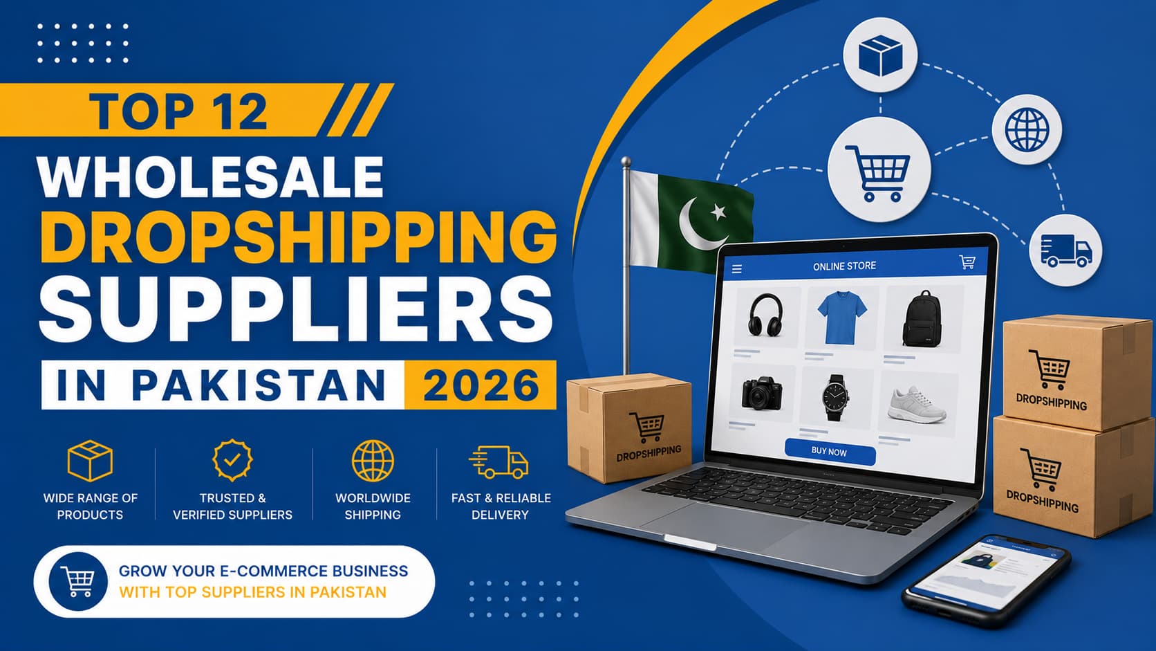 Top 12 Wholesale Dropshipping Suppliers in Pakistan 2026