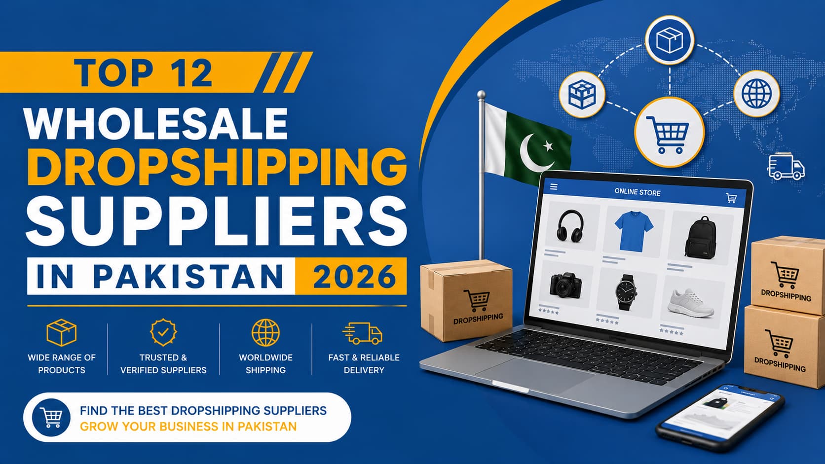 Top 12 Wholesale Dropshipping Suppliers in Pakistan 2026