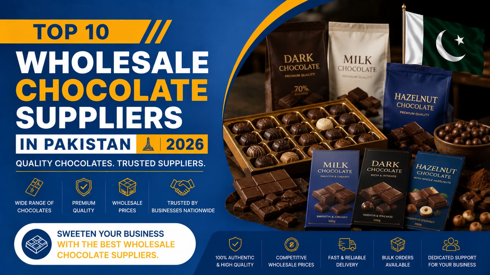 Top 10 Wholesale Chocolate Suppliers in Pakistan