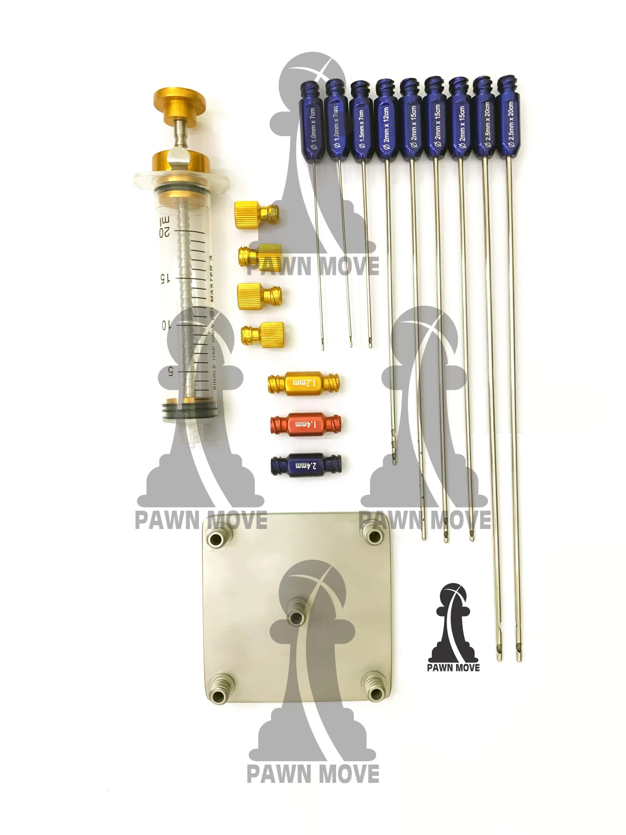 18-Piece Cannula Set for Facial Graft and Fat Transfer