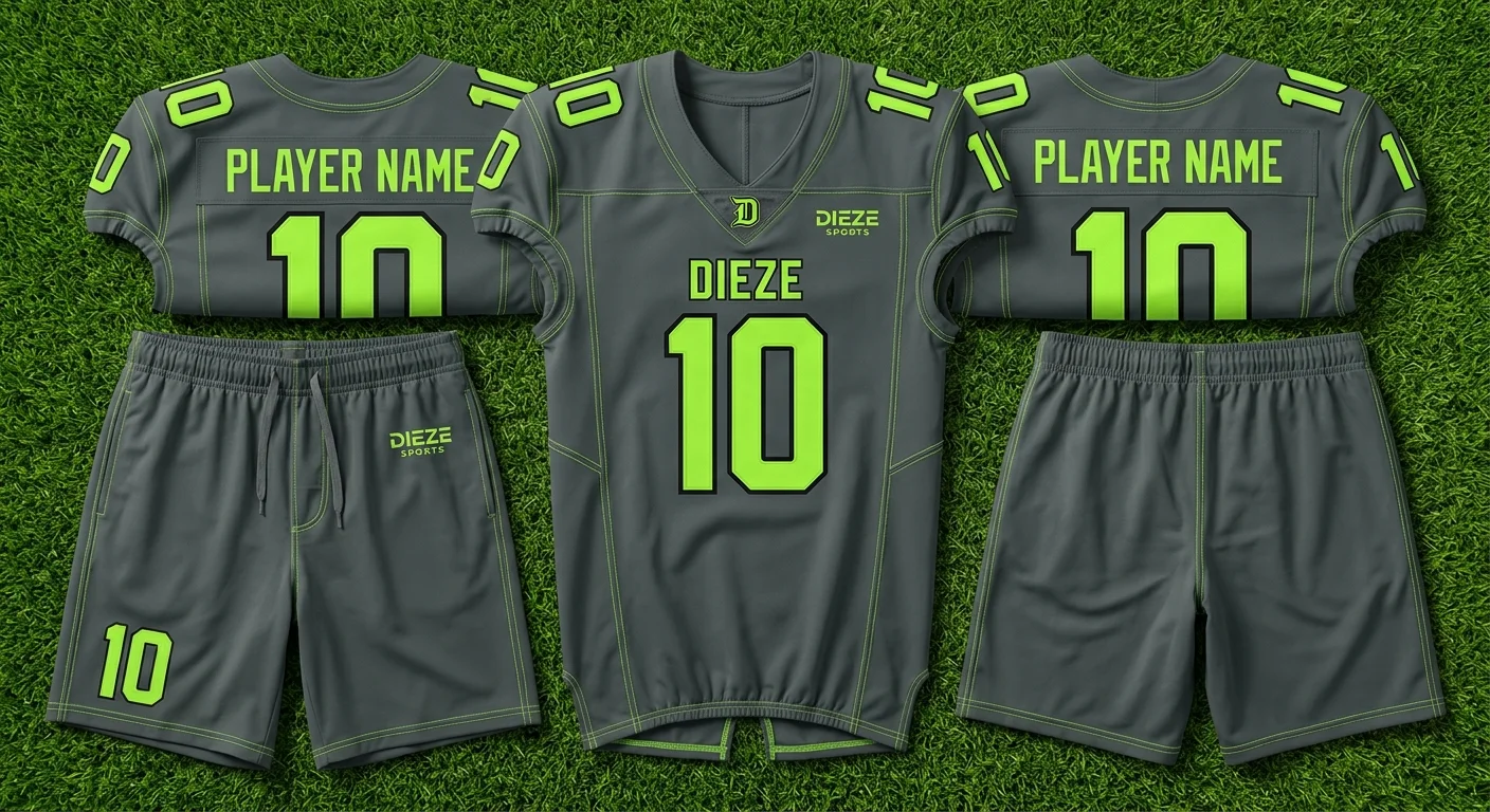 American football-style jersey and shorts set